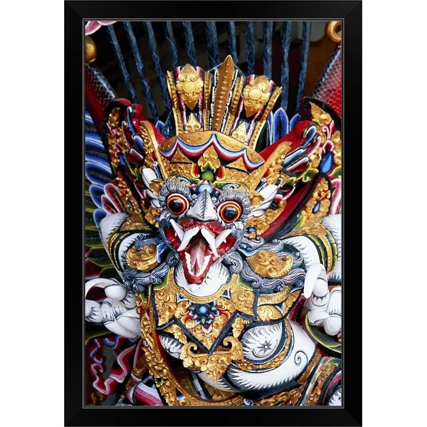 Shop "Masks, Ubud, Bali, Indonesia" Black Framed Print